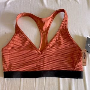 BRAND NEW WITH TAGS Orange Rust Victoria’s Secret Sports Bra, Size Small